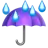 Umbrella With Rain Drops
