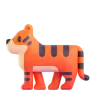 Tigre Emoji 🐅 image - Microsoft 3D Fluent style