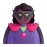 Woman Supervillain: Medium-Dark Skin Tone Emoji 🦹🏾‍♀️ image - Microsoft 3D Fluent style