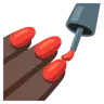 Nail Polish: Dark Skin Tone Emoji 💅🏿 image - Google Noto Color style