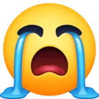 Loudly Crying Face Emoji 😭 image - Facebook Meta style
