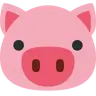 Face de porc Emoji 🐷 image - Twitter / X (Twemoji) style