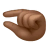 Pinching Hand: Medium-Dark Skin Tone Emoji 🤏🏾 image - Samsung style