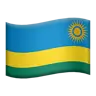 Flag: Rwanda Emoji 🇷🇼 image - Apple style