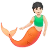 Merperson: Light Skin Tone Emoji 🧜🏻 image - Samsung style