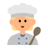 Cook: Medium-Light Skin Tone Emoji 🧑🏼‍🍳 image - Tossface style
