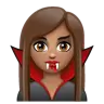 Woman Vampire: Medium Skin Tone Emoji 🧛🏽‍♀️ image - WhatsApp style