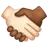 Handshake: Light Skin Tone, Medium-Dark Skin Tone