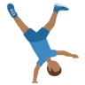 Man Cartwheeling: Medium-Dark Skin Tone Emoji 🤸🏾‍♂️ image - Twitter / X (Twemoji) style