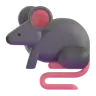 Sıçan Emoji 🐀 image - Microsoft 3D Fluent style