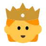 Emoji Persona Con Corona 🫅 image - Tossface style