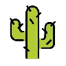 Emoji Cactus 🌵 image - OpenMoji style