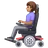 Woman In Motorized Wheelchair: Medium Skin Tone