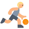Person Bouncing Ball: Medium-Light Skin Tone Emoji ⛹🏼 image - Tossface style