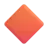 Large Orange Diamond