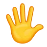 Hand With Fingers Splayed Emoji 🖐 image - Telegram style