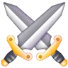 交差した刀 Emoji ⚔ image - Samsung style
