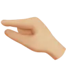 Pinching Hand: Medium-Light Skin Tone Emoji 🤏🏼 image - Apple style