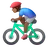 Man Biking: Medium-Dark Skin Tone