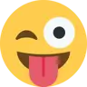 Emoji Affronta con lingua bloccata e occhiolino 😜 image - Twitter / X (Twemoji) style