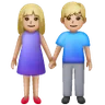 Woman And Man Holding Hands: Medium-Light Skin Tone Emoji 👫🏼 image - Samsung style