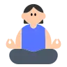 Woman In Lotus Position: Light Skin Tone Emoji 🧘🏻‍♀️ image - Tossface style