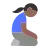 Woman Kneeling: Medium-Dark Skin Tone