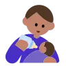 Man Feeding Baby: Medium Skin Tone Emoji 👨🏽‍🍼 image - Tossface style