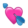 Heart With Arrow Emoji 💘 image - Telegram style