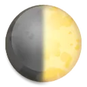 สัญลักษณ์ดวงจันทร์ไตรมาสแรก Emoji 🌓 image - LG style