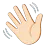 Waving Hand: Light Skin Tone