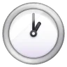Emoji Clock Face One Oclock 🕐 image - Samsung style