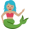 Mermaid: Medium Skin Tone Emoji 🧜🏽‍♀️ image - Twitter / X (Twemoji) style