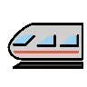 Emoji binario leggero 🚈 image - OpenMoji style