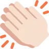 Clapping Hands: Light Skin Tone Emoji 👏🏻 image - Twitter / X (Twemoji) style