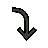 Right Arrow Curving Down