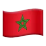 Flag: Morocco Emoji 🇲🇦 image - Apple style