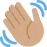 Waving Hand: Medium Skin Tone Emoji 👋🏽 image - Twitter / X (Twemoji) style