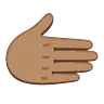Rightwards Hand: Medium Skin Tone Emoji 🫱🏽 image - Google Noto Color Animated style