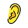 Ear Emoji 👂 image - OpenMoji style