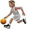 Person Bouncing Ball: Medium Skin Tone Emoji ⛹🏽 image - Apple style