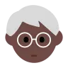 Older Person: Dark Skin Tone Emoji 🧓🏿 image - Tossface style